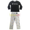 Pijama manga larga niño PlayStation gris - negro 6 años 116cm