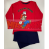 Pijama manga larga niño Mario - It's a me, Mario rojo - azul 4 años 104cm
