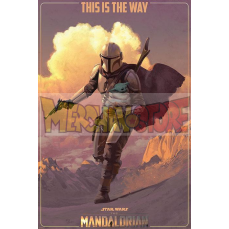 Póster The Mandalorian - On The Run 61 x 91,5 cm