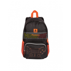 Mochila PlayStation - Controller negra - naranja 40cm