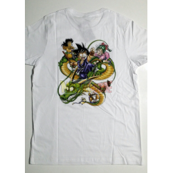 Camiseta adulto Dragon Ball - Goky y Shenron Talla M