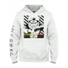 Sudadera adulto con capucha Naruto - Kage Bunshin No Jutso blanca Talla S