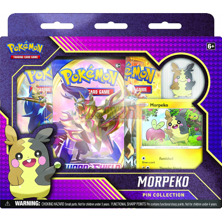 Caja de cartas Pokémon Morpeko Pin Collection (Italiano)