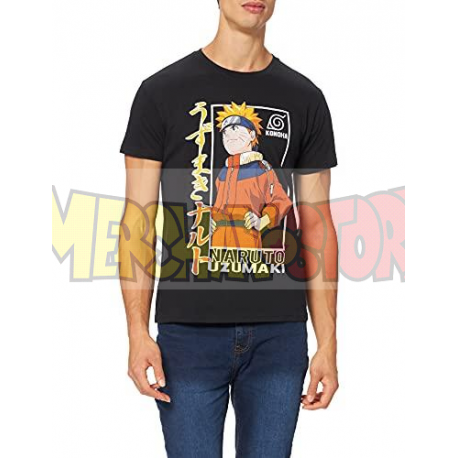 Camiseta adulto Naruto - Uzumaki negra Talla S