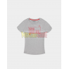 Camiseta adulto para chica Nintendo - Super Mario Bros gris Talla L