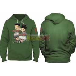 Sudadera adulto con capucha Hunter x Hunter negra Talla S