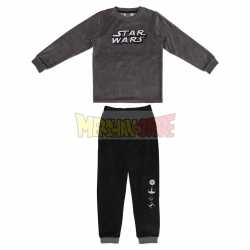 Pijama coralino Star Wars gris 6 años 116cm en caja regalo