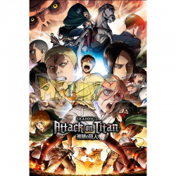 Póster Attack on titan - Season 2 Key Art 91.50x61cm