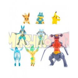 Pokémon Pack de 8 Figuras Battle Sinnoh Region 5 - 11 cm