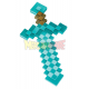 Réplica de plástico Minecraft - Diamond Sword 51cm