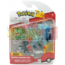 Figura Pokémon Battle Pack - Bulbasaur + Sneasel + Glaceon 5-8cm