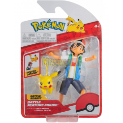 Figura Pokémon Battle Pack - Ash + Pikachu 11cm