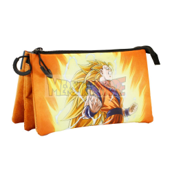 Estuche portatodo triple Dragon Ball - Goku Super Guerrero