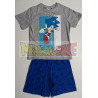 Pijama manga corta niño Sonic rojo 8 años 128cm