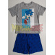 Pijama manga corta niño Sonic gris 12 años 152cm