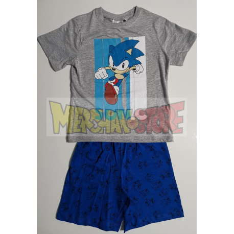 Pijama manga corta niño Sonic gris 14 años 164cm