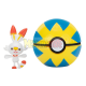 Figura Pokémon Clip'n'Go Poké Ball Scorbunny & Veloz Ball