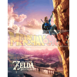 Póster 3D Zelda - Climbing 23,5 x 28,5cm con marco
