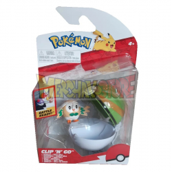 Figura Pokémon Clip'n'Go Poké Ball Rowlet & Nest Ball