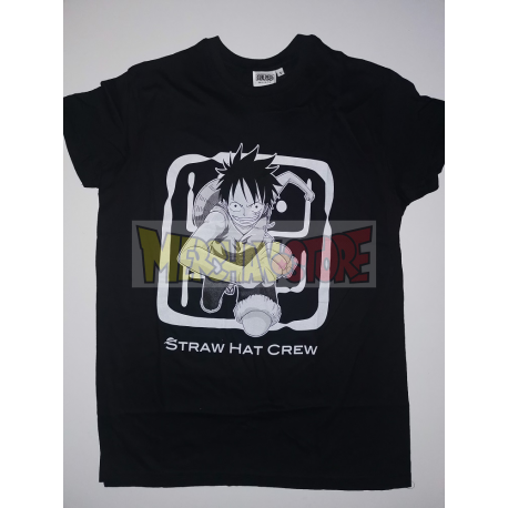Camiseta One Piece - Luffy Crew negra Talla M