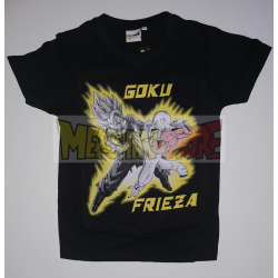 Camiseta infantil Dragon Ball - Goku Frieza negra 10 años 140cm