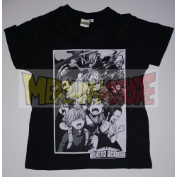 Camiseta My Hero Academia negra Talla XL