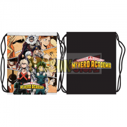 Saco mochila My Hero Academia - Izuku y Katsuki 46x37cm