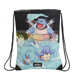 Saco mochila Pokémon - Squirtle Evolution 42x34cm