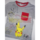 Conjunto de dos piezas camiseta y pantalón Pokémon gris - rojo 8 años 128cm