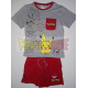 Conjunto de dos piezas camiseta y pantalón Pokémon gris - rojo 8 años 128cm