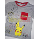 Conjunto de dos piezas camiseta y pantalón Pokémon gris - rojo 10 años 140cm