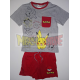 Conjunto de dos piezas camiseta y pantalón Pokémon gris - rojo 12 años 152cm