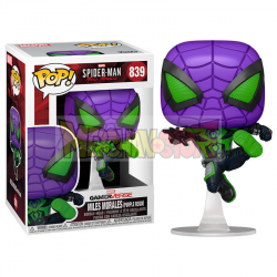 Figura Funko POP! Marvel -Spider-Man Miles Morales Purple Reingsuite efecto metálico 839
