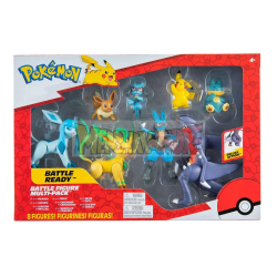 Pack de 8 Figuras Pokémon Battle 5cm - 11cm