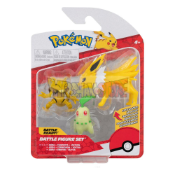 Figura Pokémon Battle Pack - Chikorita, Abra, Jolteon 5-8cm