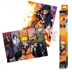 Set de dos pósters Naruto Shippuden - Groups 52x38cm