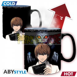 Taza cerámica térmica Death Note - Kira & L 460Ml