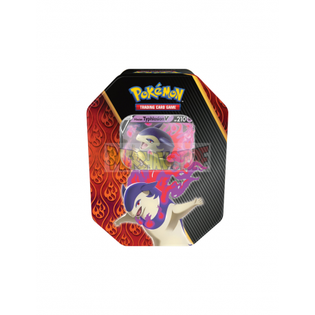 Caja de lata de cartas Pokemon Divergent Powers - Typhlosion V (inglés)