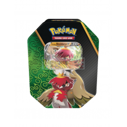 Caja de lata de cartas Pokemon Divergent Powers - Decidueye V (inglés)