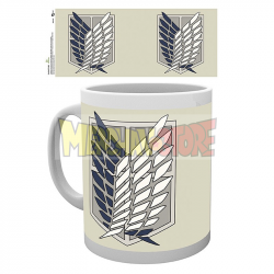 Taza cerámica Attack on Titan - Badge 320Ml