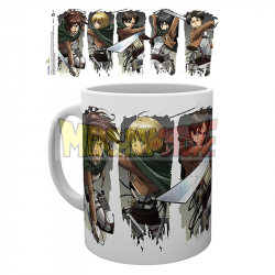 Taza cerámica Attack on Titan - Character Montage 320Ml