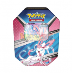 Caja de lata de cartas Pokemon V Héroes - Sylveon V (inglés)