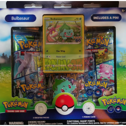 Caja de cartas Pokémon Go Bulbasaur Pin Collection (inglés)