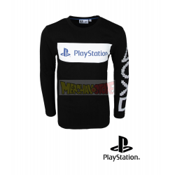 Camiseta niño manga larga Sony PlayStation negra 11 años 146cm - 12 años 152cm