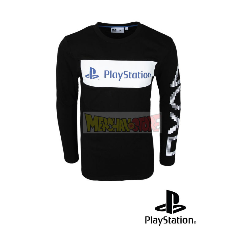 Camiseta niño manga larga Sony PlayStation negra 11 años 146cm - 12 años  152cm