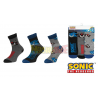 Pack de 3 calcetines Sonic y Shadow Talla 23-26
