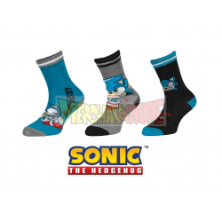Pack de 3 calcetines Sonic Talla 31-34