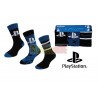 Pack de 3 calcetines PlayStation negro - azul Talla 31-34