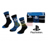 Pack de 3 calcetines PlayStation negro - azul Talla 39-42