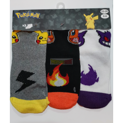 Pack de 3 calcetines Pokémon Talla 23-26